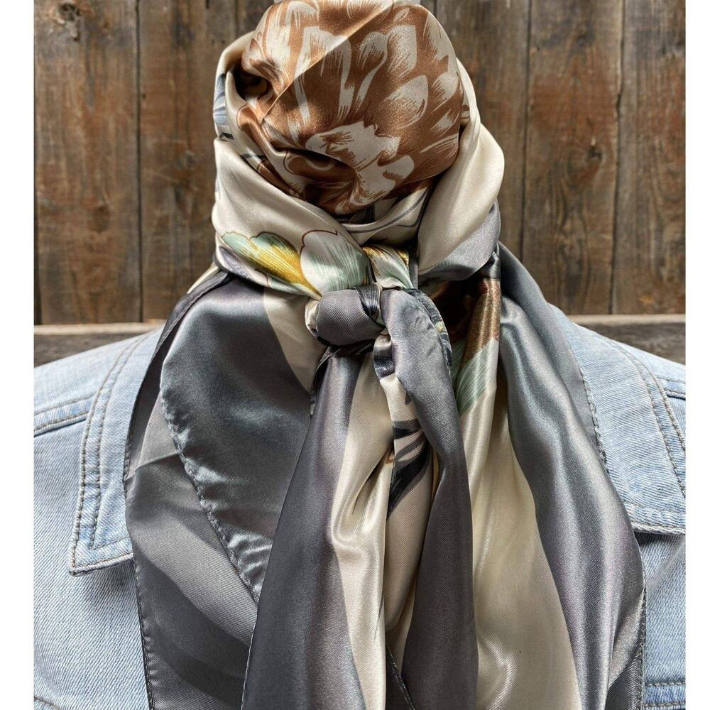 Wild Rag Scarf Western Southwestern Floral Print